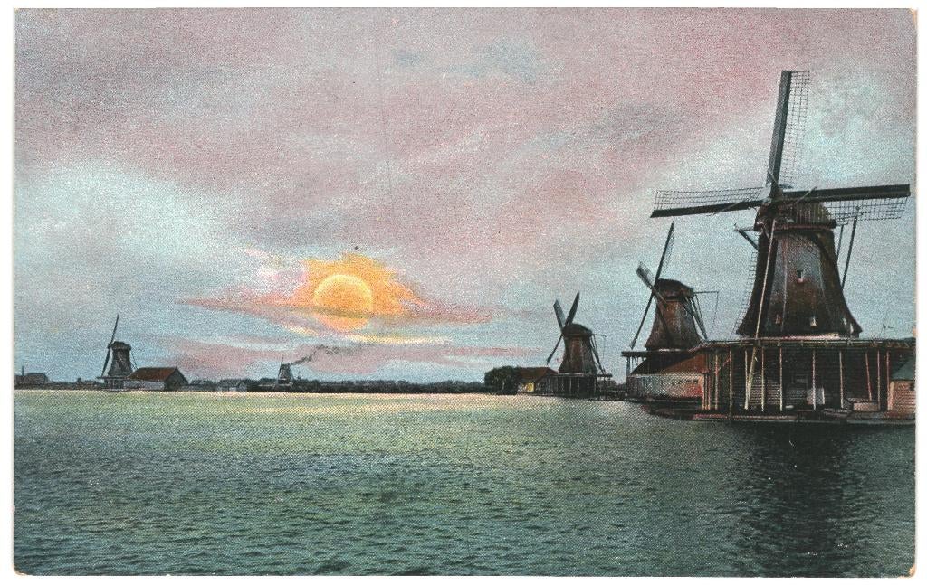 992039 Zaandam Molen Molens Nette oude kaart onbeschreven, Ophalen of Verzenden, 1920 tot 1940, Ongelopen, Noord-Holland
