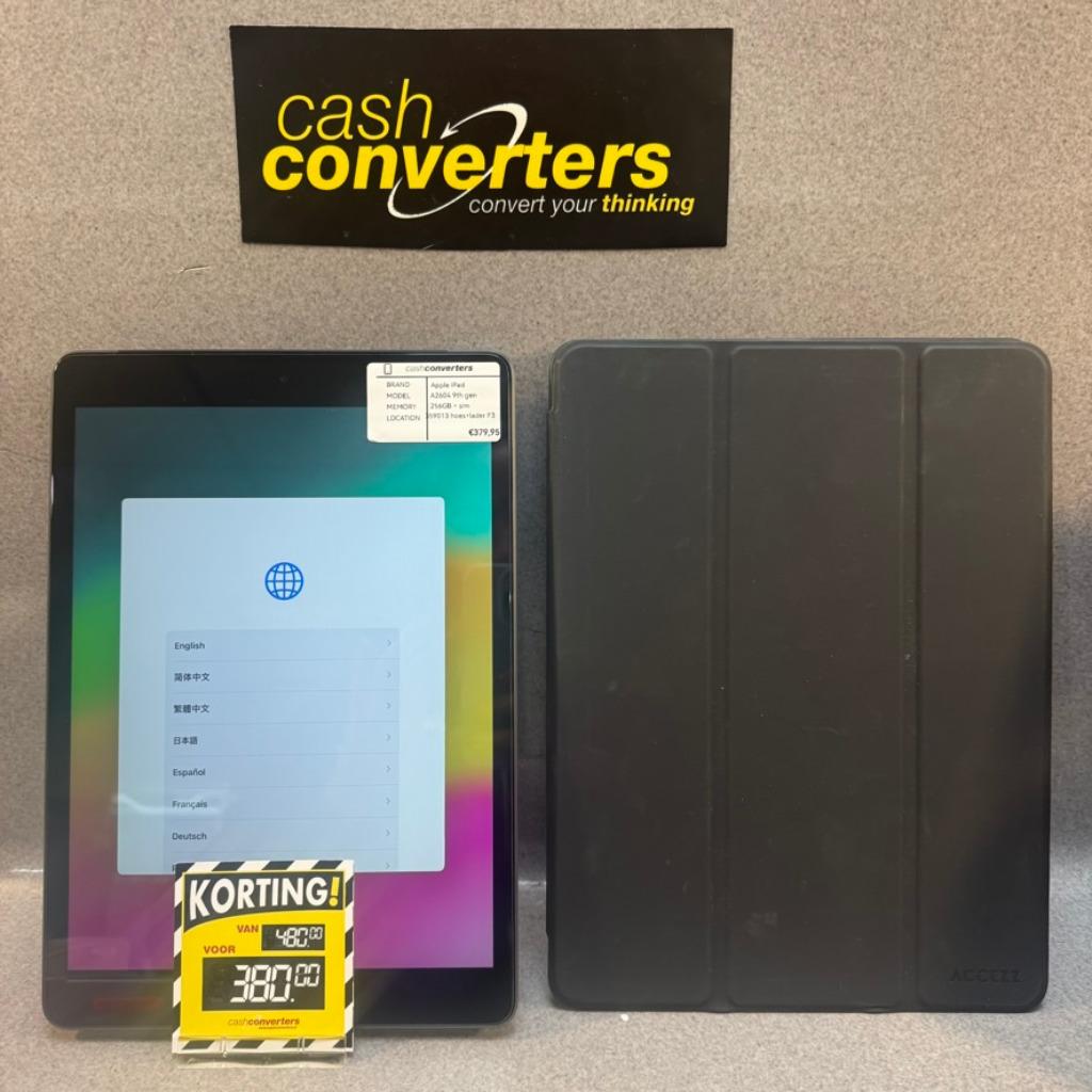 Apple Ipad A2604 9th Gen 256GB| Wifi+Sim |hoes+lader| 359013