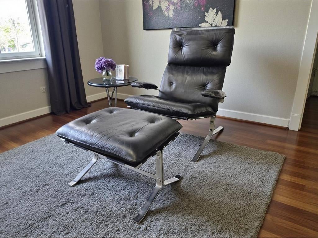 vintage lounge fauteuil / eenzit 'the Joker voor Airborn', Antiek en Kunst, Ophalen