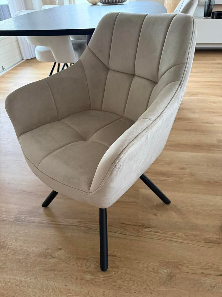 Nieuwe Eetkamerstoelen met draaisysteem, Ophalen, Nieuw, Stof, Vijf, Zes of meer stoelen