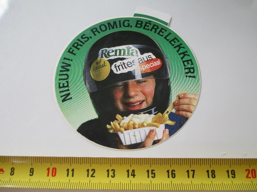 sticker REMIA fritesaus speciaal, Ophalen, Zo goed als nieuw