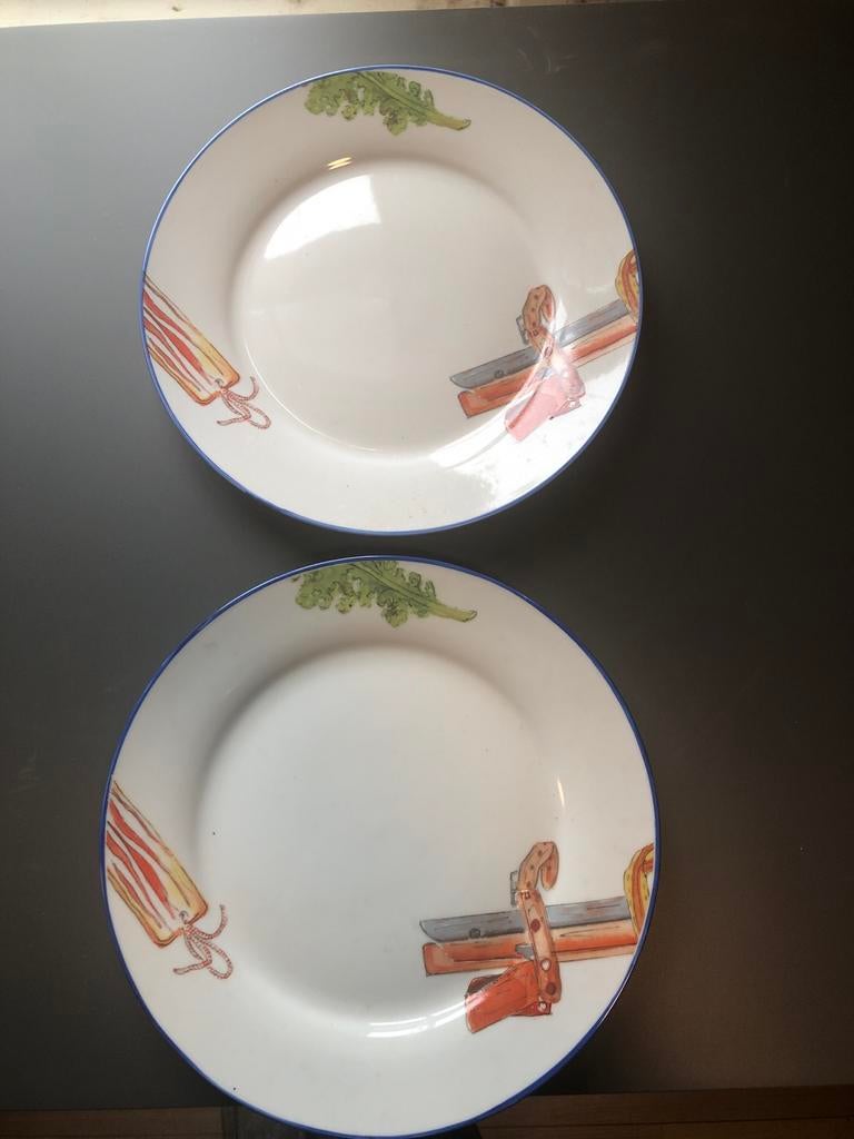 2 grote stamppot borden hollands bont, Ophalen of Verzenden, Nieuw, Overige stijlen, Bord(en)