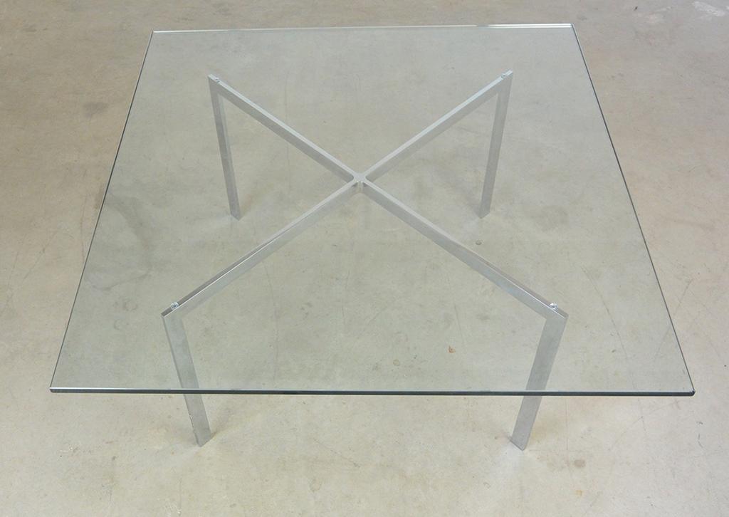Glazen tafel Replica Mies van Rohe, Ophalen, Nieuw in verpakking
