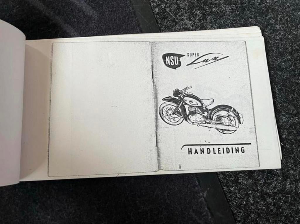 Vintage Handleiding NSU Super Lux gekopieerd, Motoren, Handleidingen en Instructieboekjes, Ophalen of Verzenden, Overige merken