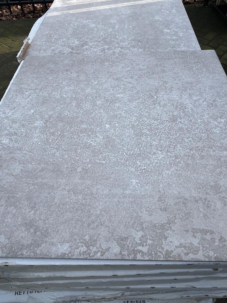 Restpartij Castello beige RTT 60x60 43 m2 € 800,00, 60 cm of meer, Nieuw, Ophalen of Verzenden, 10 m² of meer