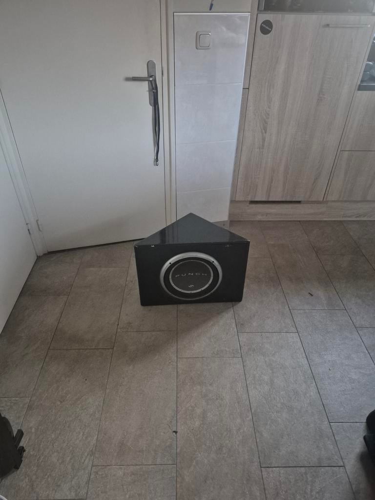 Rockford fosgate subwoofer in kist., Ophalen, Zo goed als nieuw