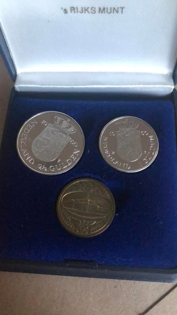 Munt set  rijksdaalder en gulden, Postzegels en Munten, Munten | Nederland, Ophalen, Koningin Beatrix, 2½ gulden, Setje