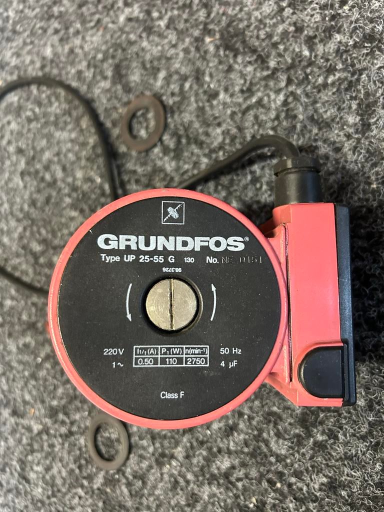 Grundfos UP 25-55 cv pomp, Minder dan 30 cm, Cv-ketel of Combi-ketel, Minder dan 60 cm, Ophalen of Verzenden