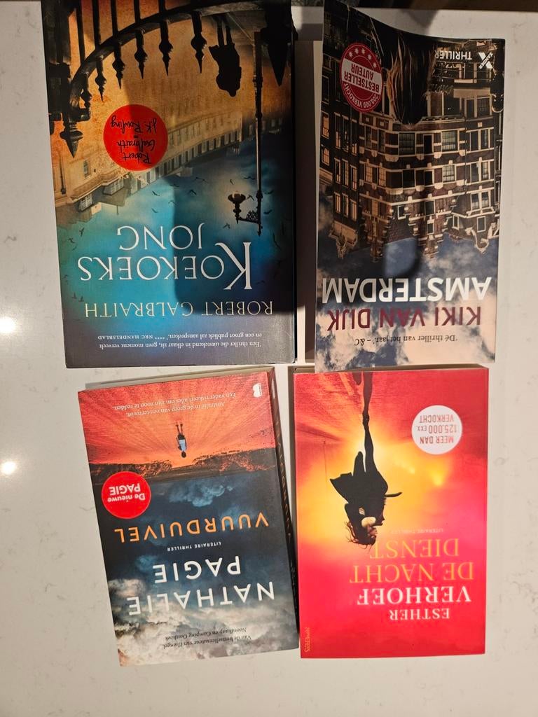 Boekenpakket: Verhoef, Page, van Dijk, Galbraith - Thrillers, Boeken, Ophalen, Zo goed als nieuw, Diverse, Nederland