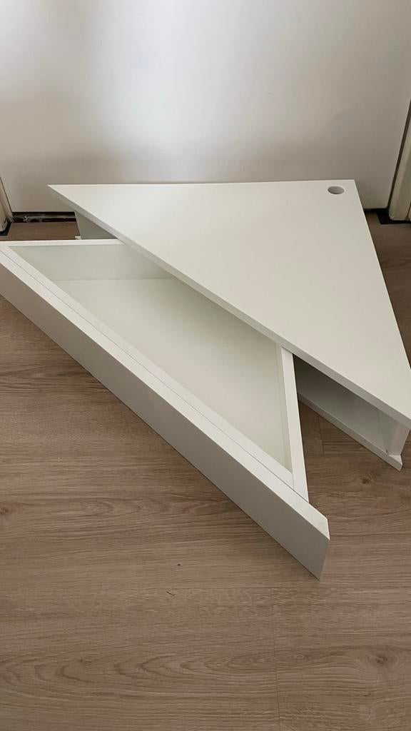 Hoekkastje met lade en uitsparing voor stroomkabel, Huis en Inrichting, Kasten | Overige, Ophalen
