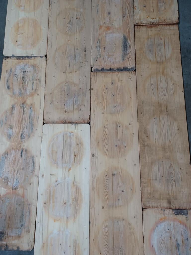 Grenen  oude kaasplanken  vloer wandbekleding  lambrisering, Doe-het-zelf en Verbouw, Hout en Planken, Ophalen, Gebruikt, Grenen