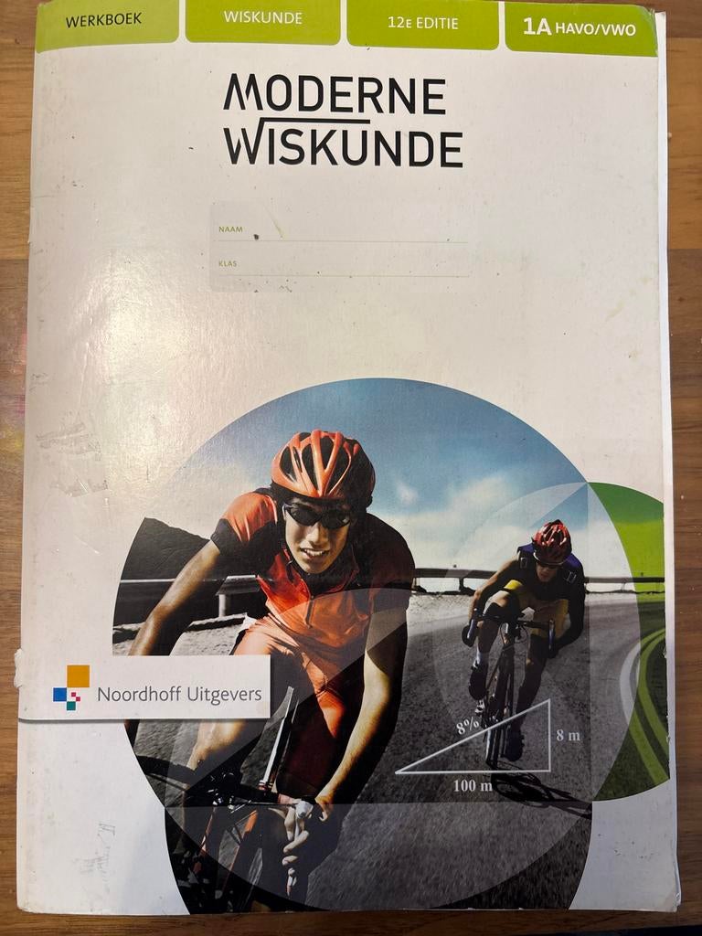 Moderne Wiskunde 1A HAVO/VWO - 12e editie, Ophalen of Verzenden, Gelezen, HAVO, Wiskunde A