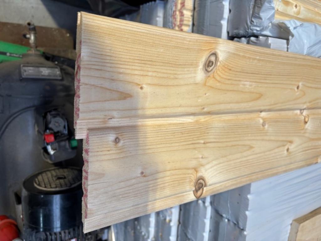 vuren rabatplanken 19mm dik en 11 cm breed lengte 5.40 mtr, Ophalen, Minder dan 25 mm, Nieuw, Plank