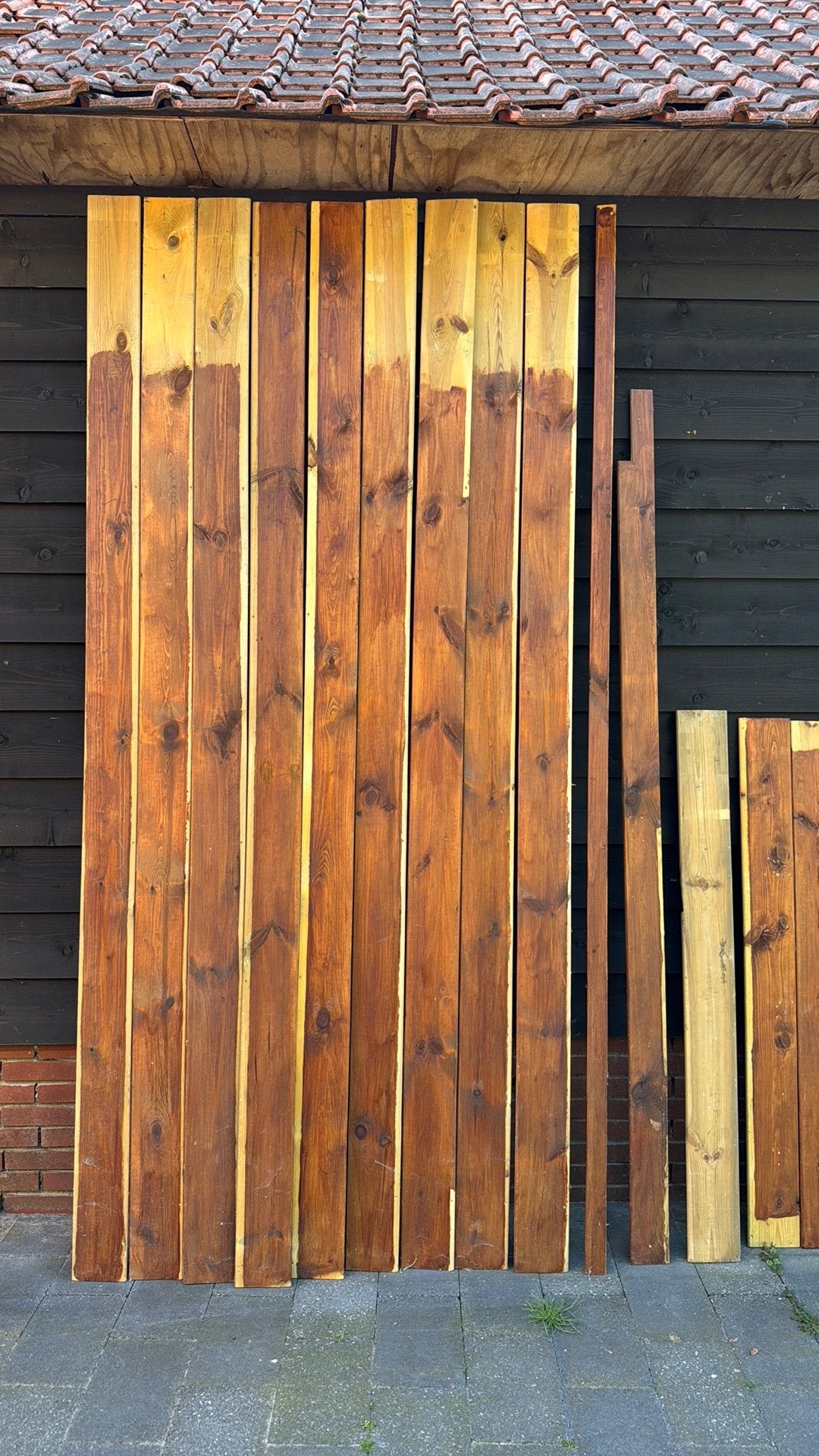 Diverse geimpregneerde planken, Gebruikt, Minder dan 25 mm, 250 tot 300 cm, Plank