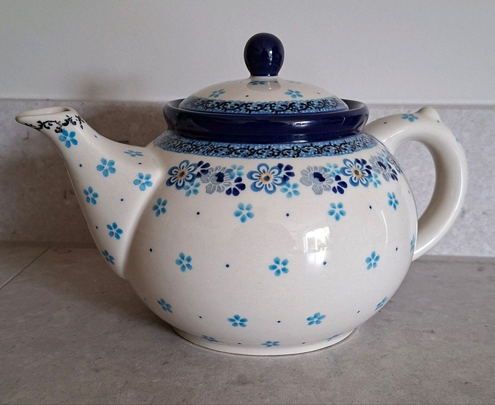Bunzlau Castle theepot 1.3L – Decor Melody (Ceramika Artysty, Overige merken, Keramiek, Nieuw, Ophalen of Verzenden