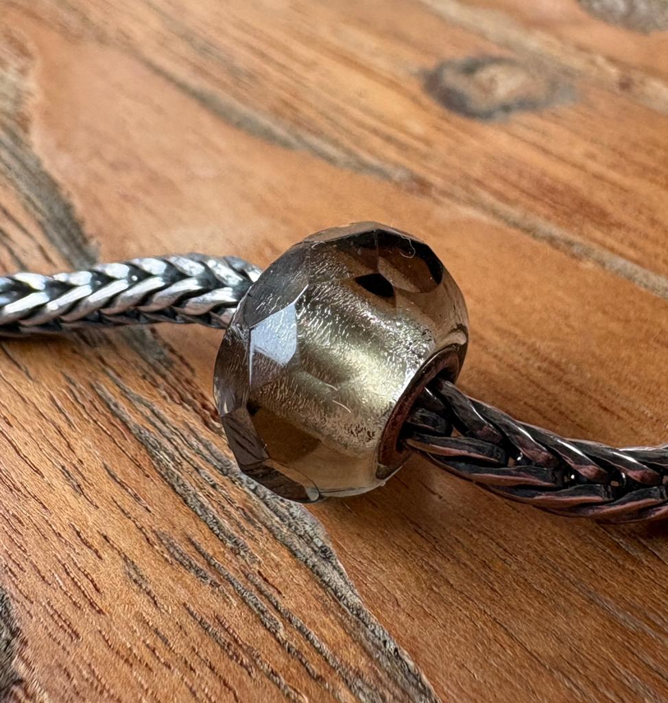 Trollbeads Grijze Prisma, Sieraden, Tassen en Uiterlijk, Bedels, Ophalen of Verzenden, Nieuw, Glas of Kristal, Trollbeads