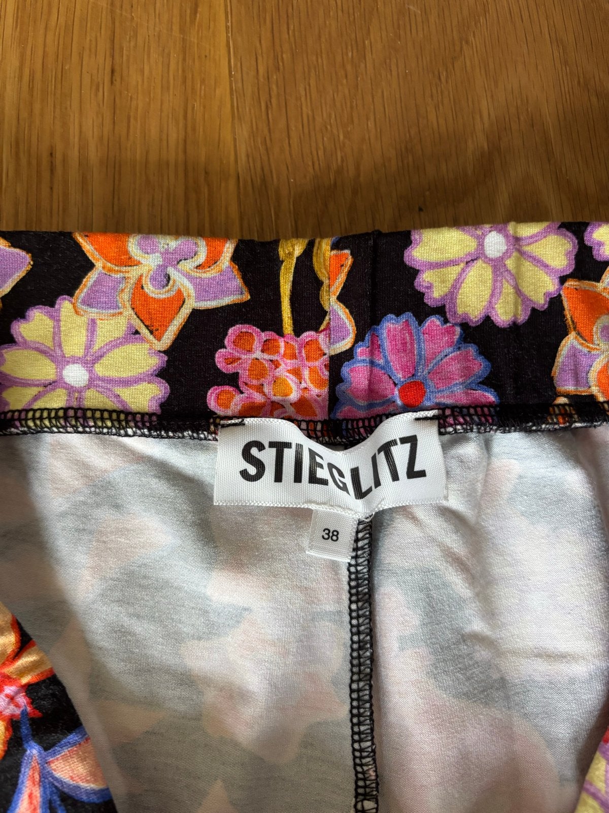 Stieglitz flared broek met bloemenprint, maat M, Overige kleuren, Zo goed als nieuw, Lang, Ophalen