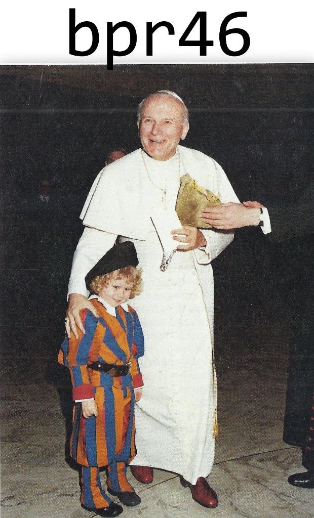 bpr46 prentje paus johannes paulus, Ophalen of Verzenden, Zo goed als nieuw, Kaart of Prent, Christendom | Katholiek