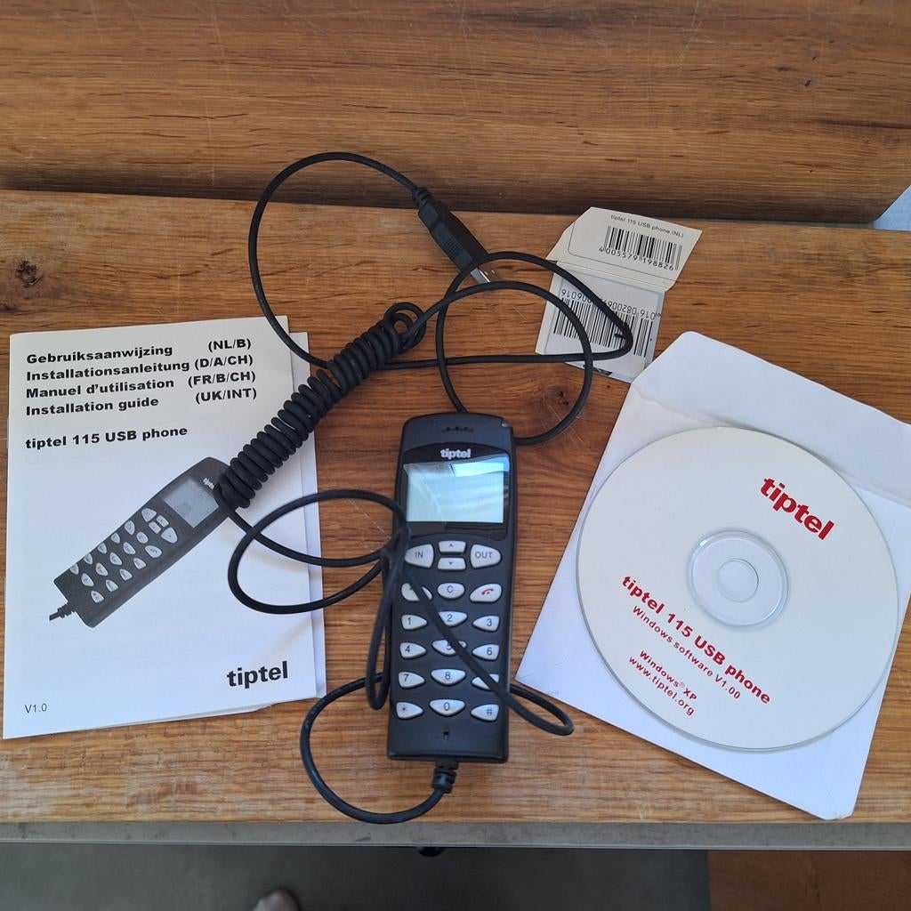 Tiptel 115 USB VoIP telefoon, Ophalen of Verzenden, Gebruikt