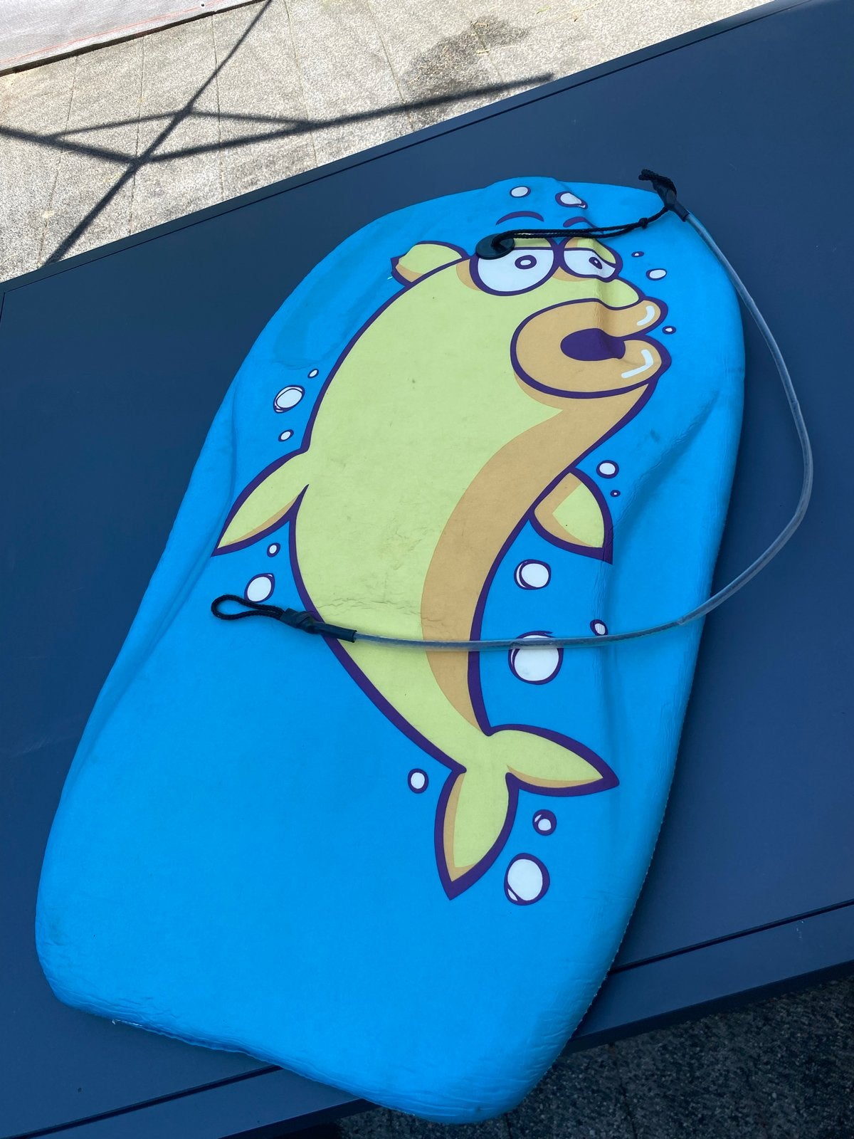 Bodyboard drijfplank 80 x 45 cm met koord, Watersport en Boten, Golfsurfen, Ophalen, Gebruikt, Overige typen, Met koord