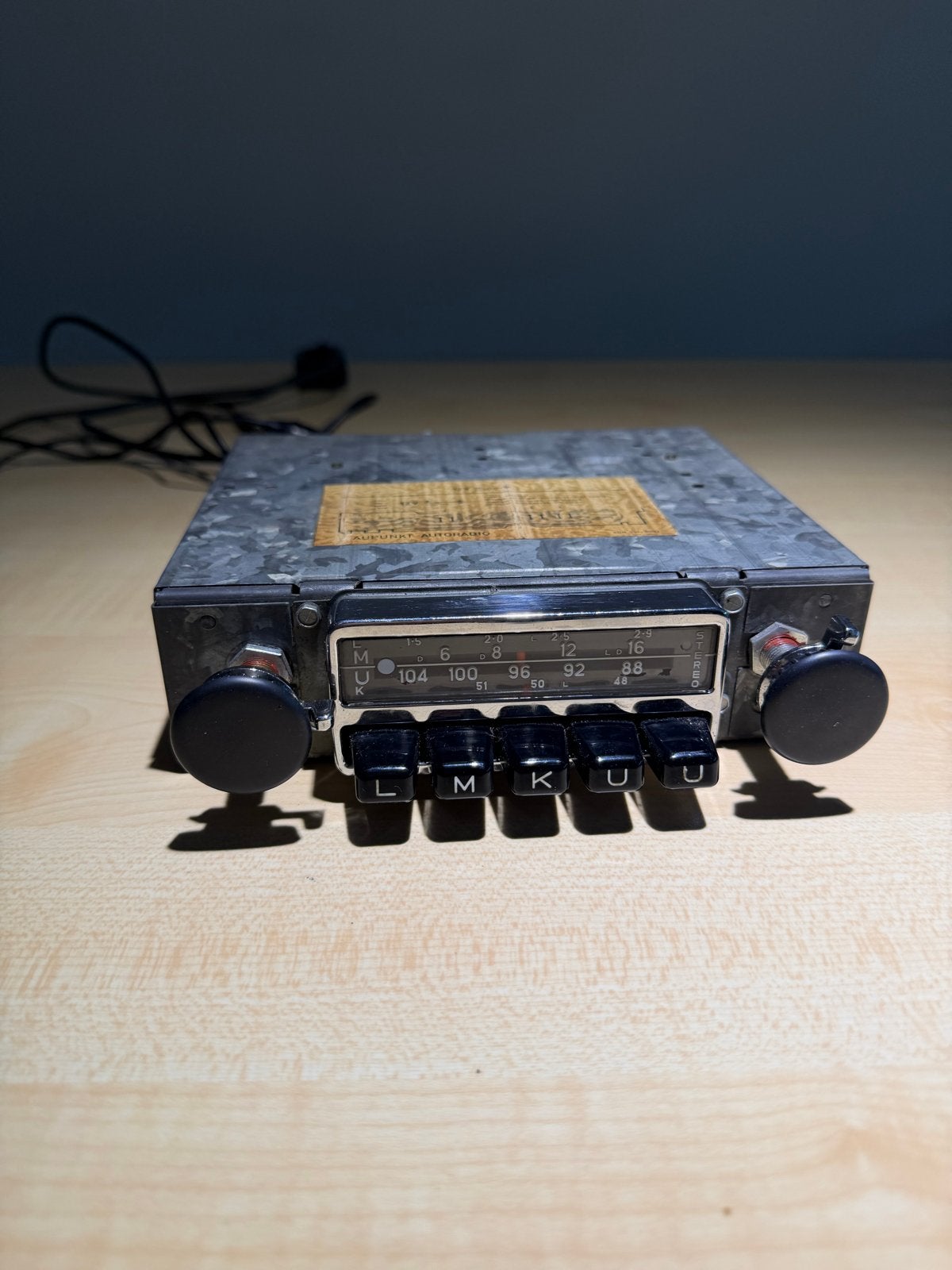 Blaupunkt Frankfurt autoradio Porsche 911 (jaren '70) met Bl, Ophalen of Verzenden, Gebruikt