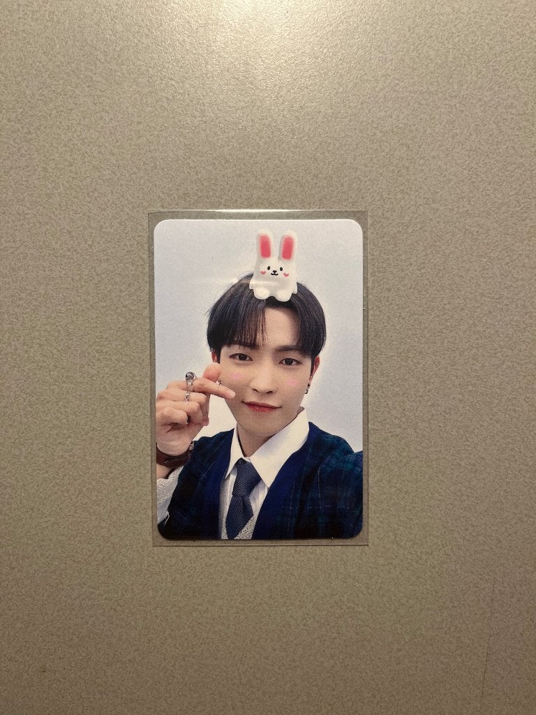 Ateez Hongjoong makestar pob photocard kpop, Verzenden, Zo goed als nieuw, Foto of Kaart