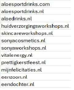 Domeinnamen ter overname aangeboden, Diensten en Vakmensen, Webdesigners en Hosting, Domeinregistratie
