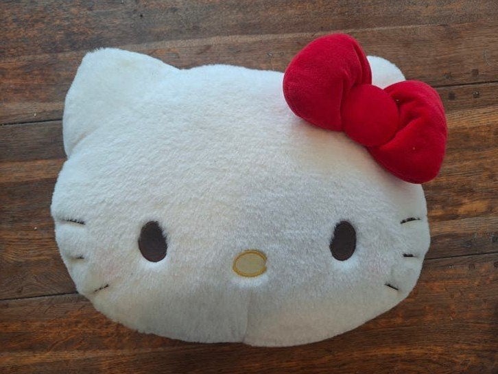 Hello Kitty Sierkussen - Zacht en Decoratief, Huis en Inrichting, Overige merken, Wit, Met print, Vierkant