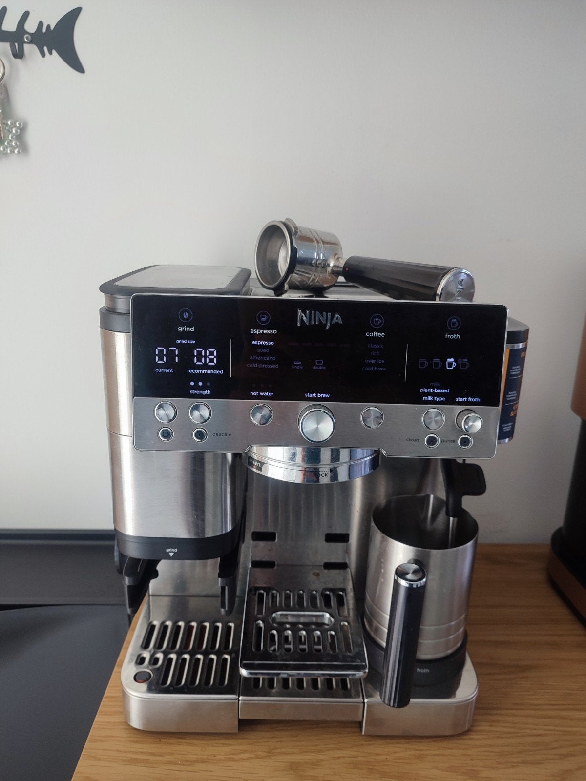 Ninja Luxe Café Premier ES601EU, Ophalen, Espresso apparaat, Koffiebonen, Zo goed als nieuw