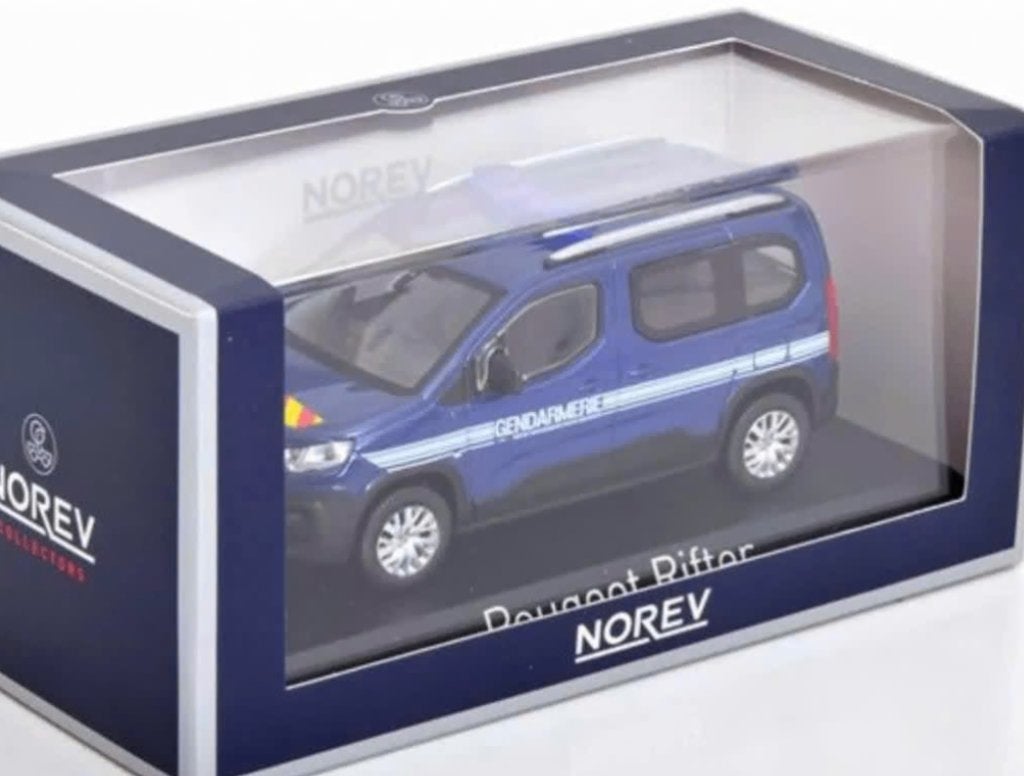 PEUGEOT RIFTER 2019 GENDARME schaal 1:43 Norev ref. 479063, Verzenden, Nieuw, Auto, Norev