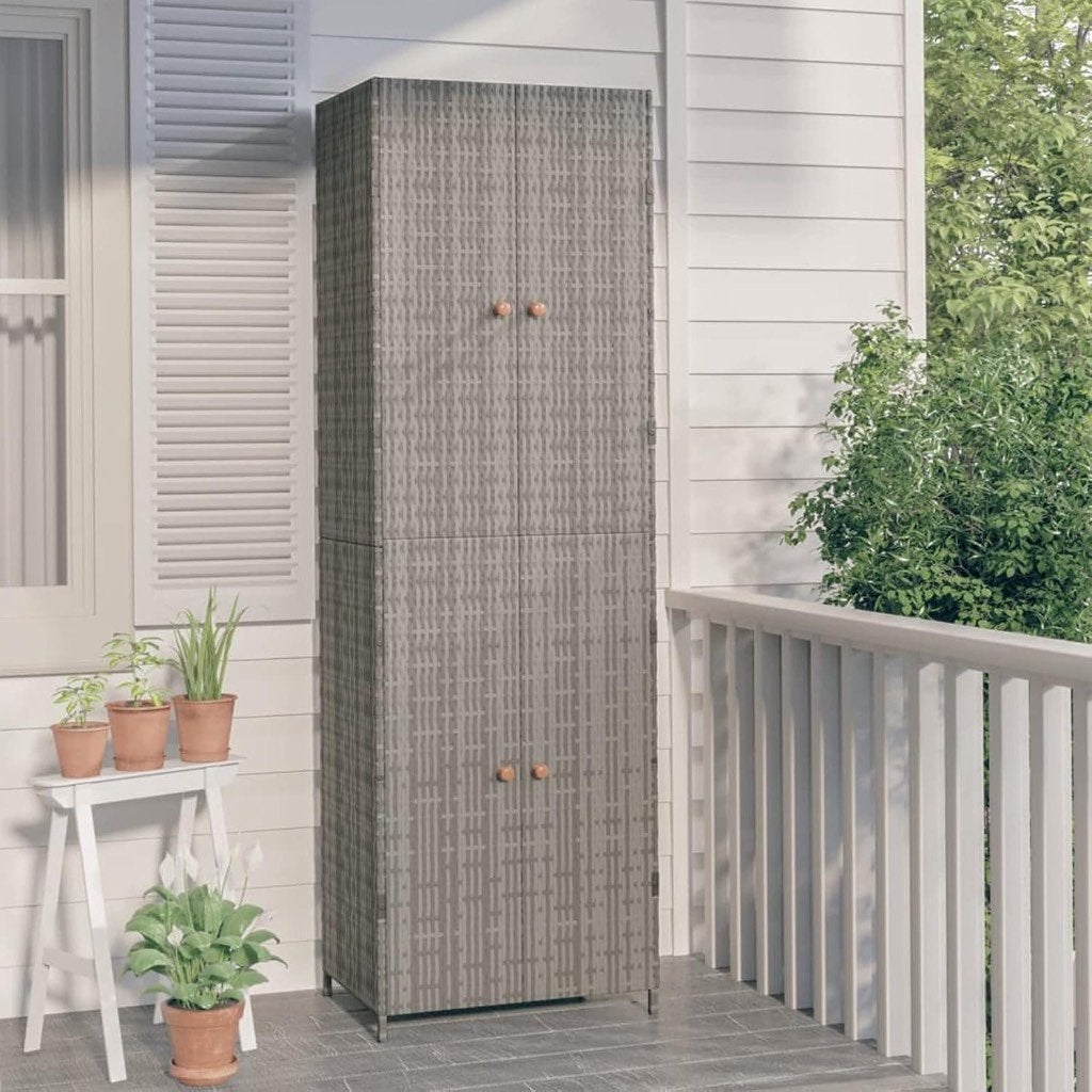 NIEUW IN DOOS: VidaXL Tuinopbergkast grijs, 59x40x 180 cm, Ophalen, Nieuw