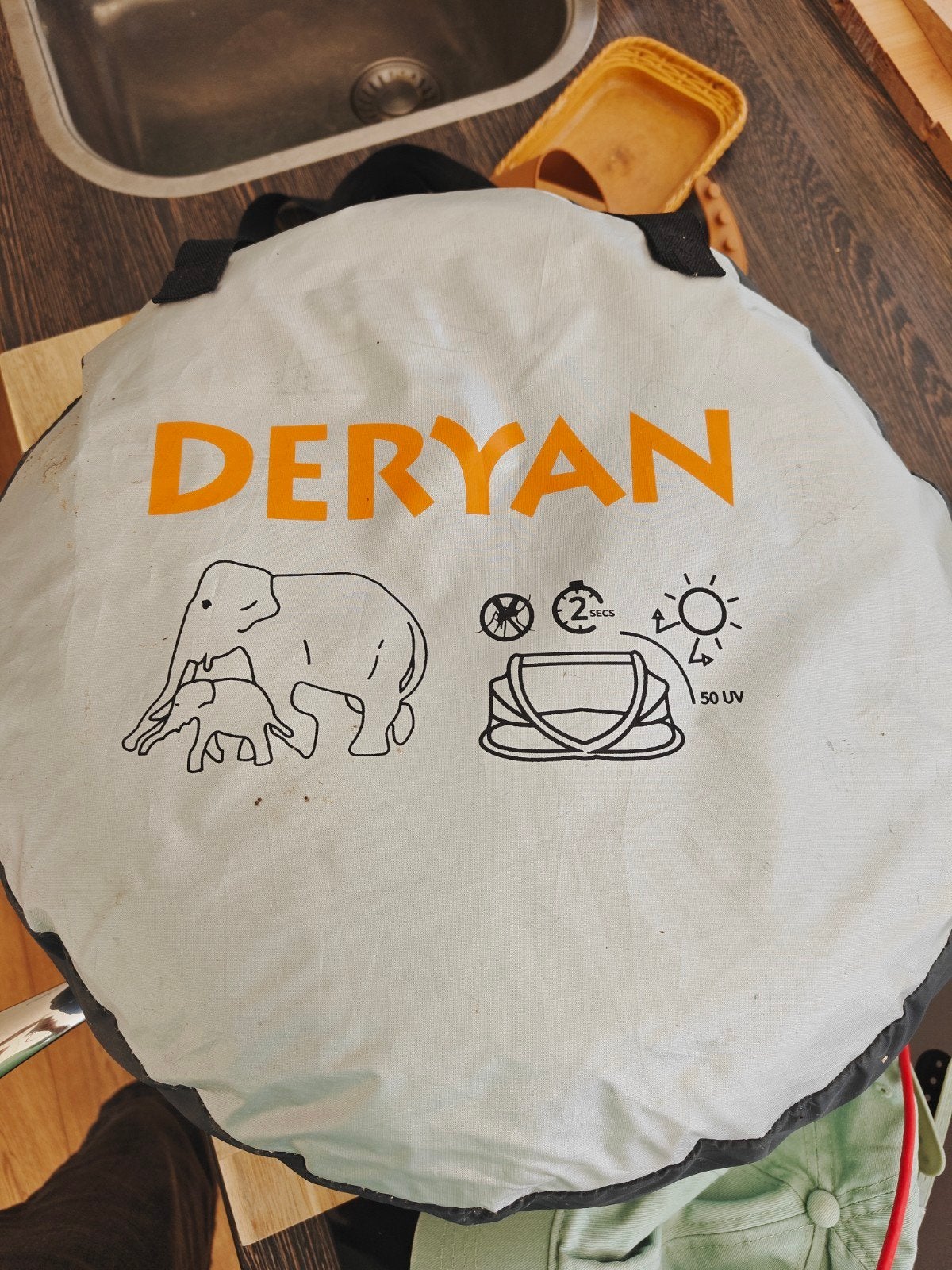 Deryan Opwerptent Baby/Peuter met UV-bescherming, Ophalen of Verzenden, Zo goed als nieuw, Tot en met 2