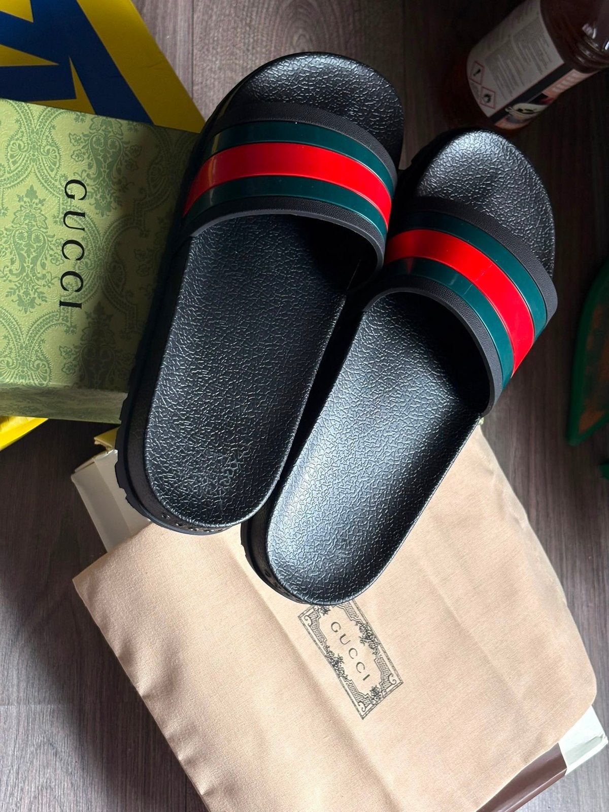 Gucci slipper, Kleding | Heren, Slippers, Zwart, Nieuw, Ophalen of Verzenden
