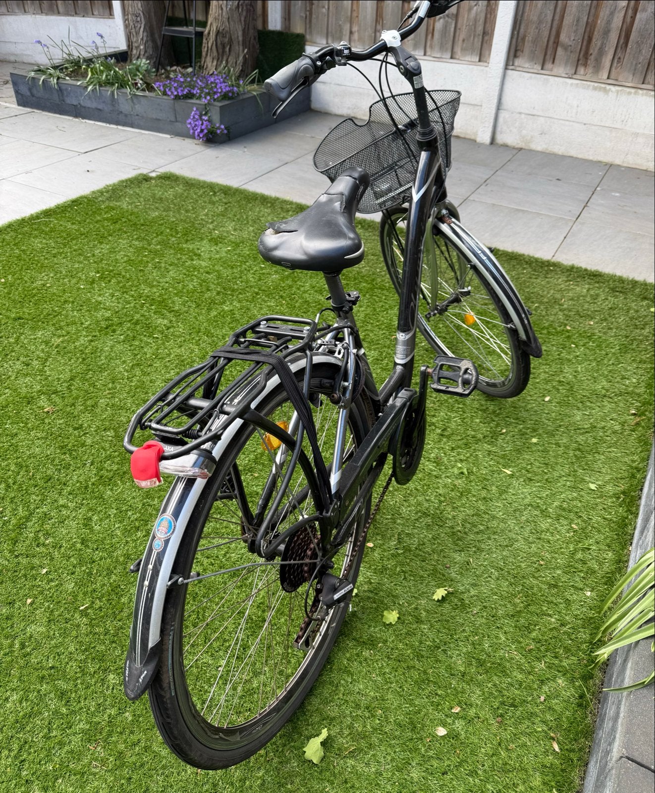 Olympia Damesfiets met Mand en Versnellingen, Velgrem, Ophalen, Overige merken, 53 tot 56 cm