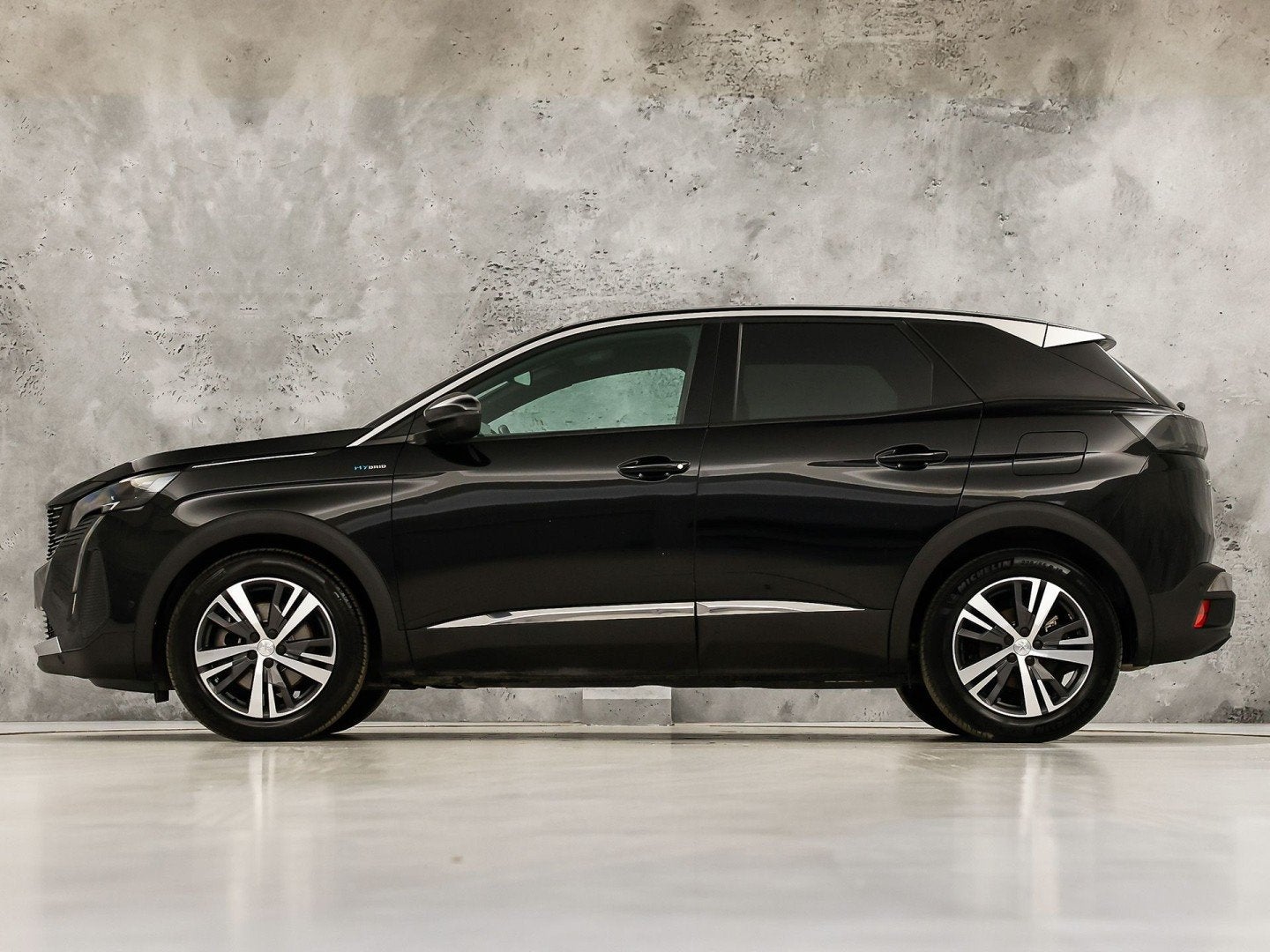 Peugeot 3008 1.6 HYbrid 225 Allure Pack 225Pk Automaat (SOH, 12 maanden, Leder en Stof, Zwart, Plug-in hybride