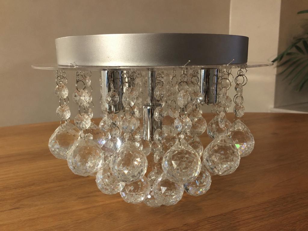 Kristal plafond lamp, Huis en Inrichting, Lampen | Kroonluchters, Ophalen of Verzenden