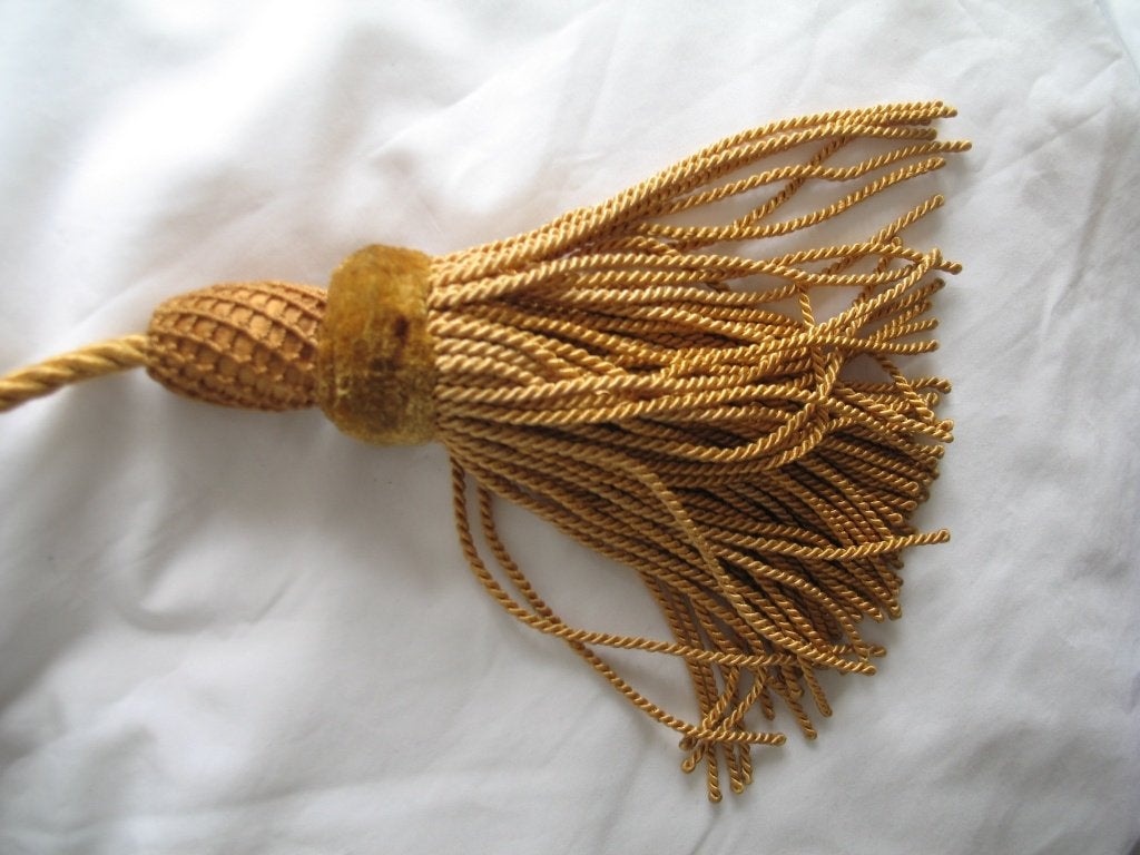 1 X Embrasse Lichtbruin Satijnen Gordijnkwast met Koord, Ophalen of Verzenden, Overige typen, Overige materialen