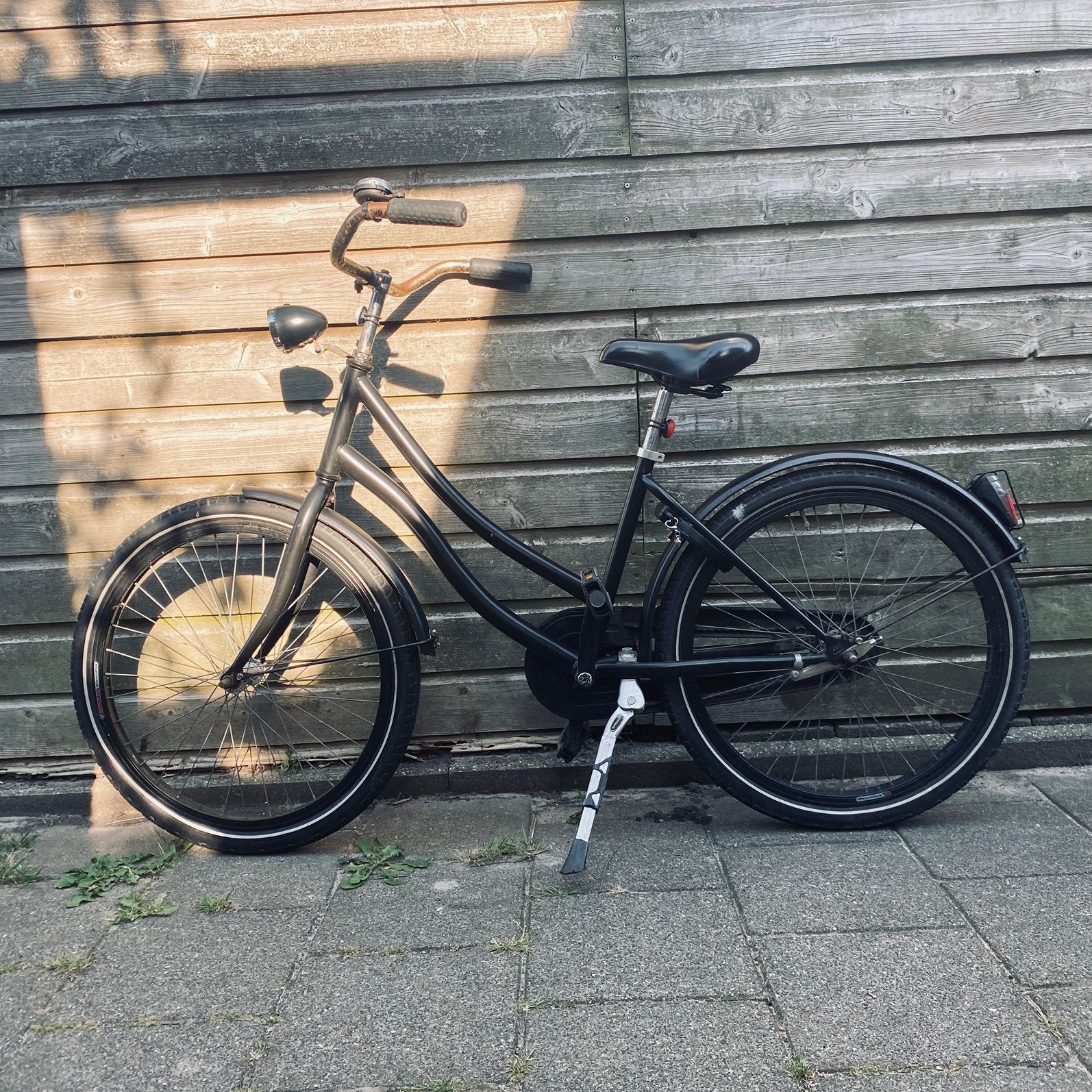 Opoe fiets zwart kind 24 inch 128-158 cm Sparta Youth, Gebruikt, Ophalen, Overige merken, Terugtraprem