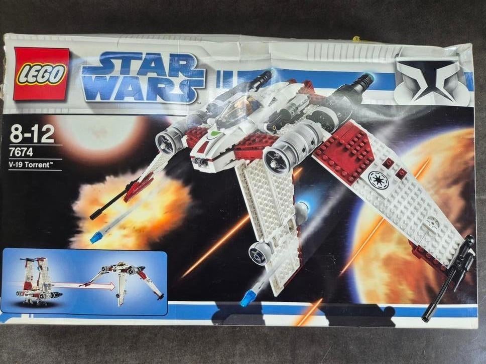 LEGO Star Wars 7674 V-19 Torrent Starfighter, Kinderen en Baby's, Speelgoed | Duplo en Lego, Compleet, Gebruikt, Star Wars, Lego