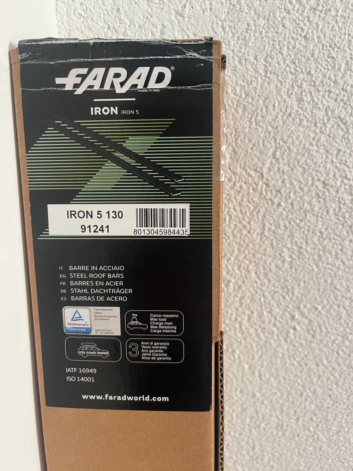Nieuwe Farad Iron 5 130 dakdragers (91241), Ophalen, Nieuw