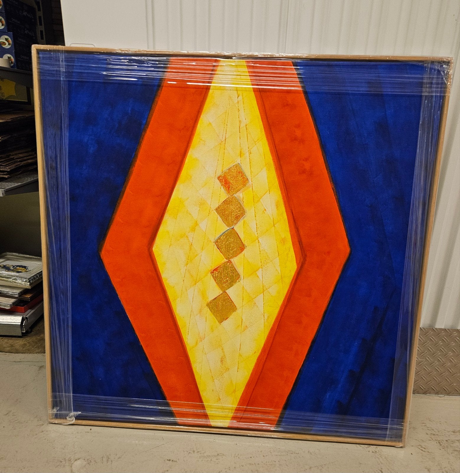 Maya Wildevuur Abstract acryl 1993, Ophalen of Verzenden