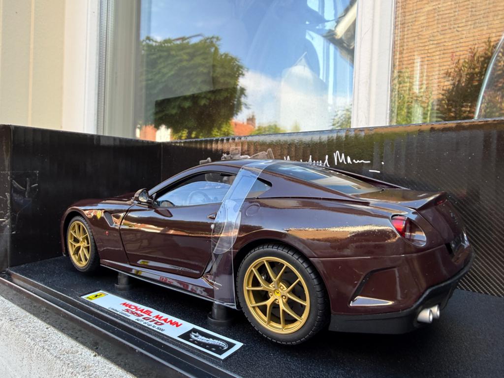 1:18 Ferrari 599 GTO Michael Mann Hotwheels Elite V7424, Auto, USA, Nieuw, Hot Wheels