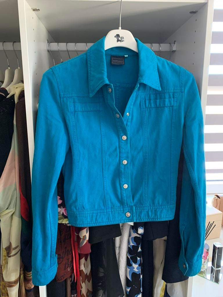 Versace originele maat xs (deze maat valt groot), Ophalen of Verzenden, Zo goed als nieuw, Maat 34 (XS) of kleiner, Zwart