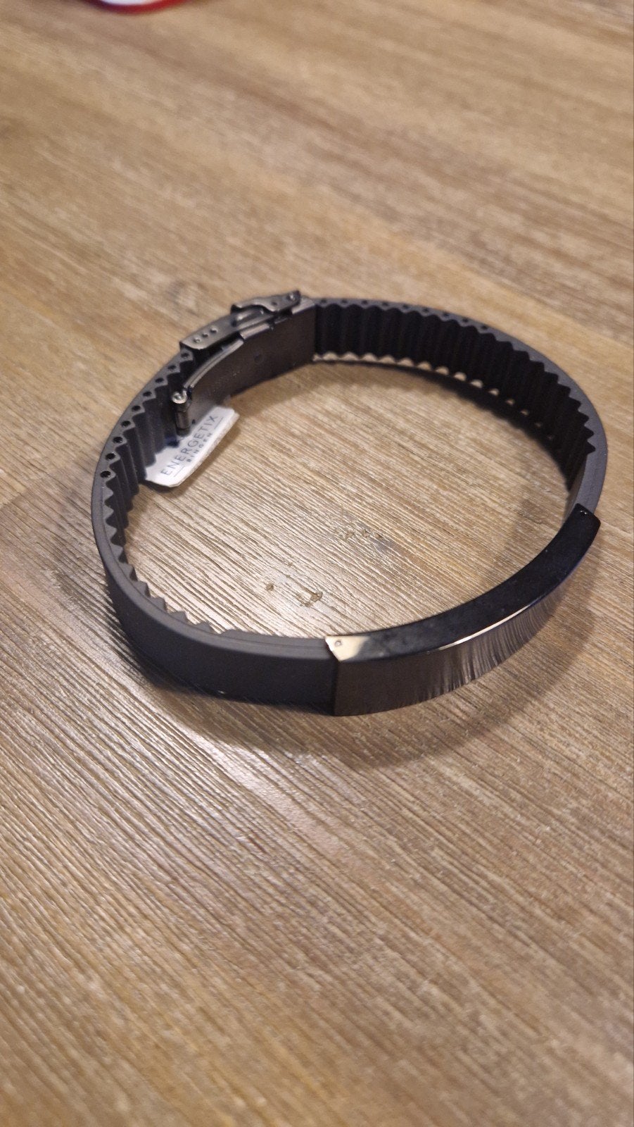 Mooie armband energetix, Sieraden, Tassen en Uiterlijk, Armbanden, Ophalen of Verzenden, Nieuw, Zwart, Kunststof of Plastic