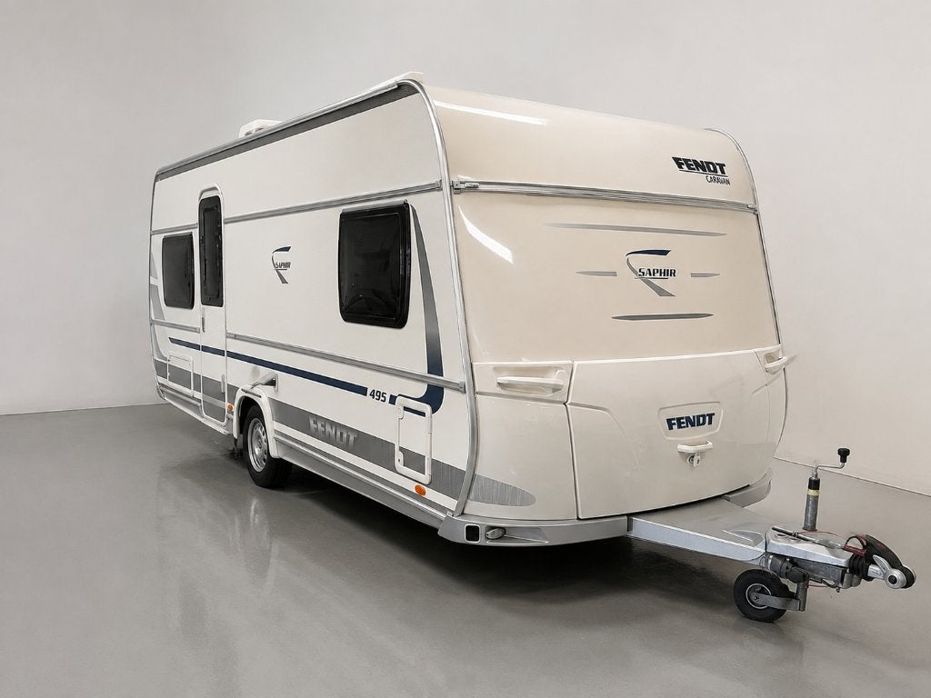 Fendt Saphir 495 Bj 2011 - volle opties -, Caravans en Kamperen, Caravans, Vast bed, Luifel, Rondzit, Particulier