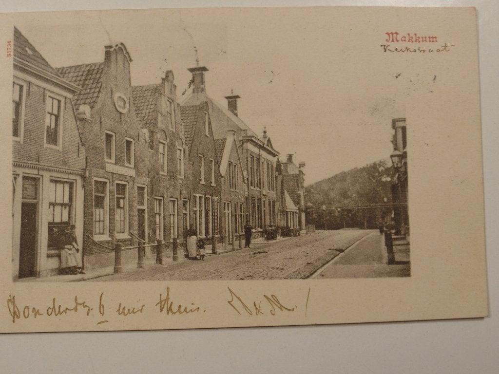 Makkum Kerkstraat, Ophalen of Verzenden, Voor 1920, Gelopen, Friesland
