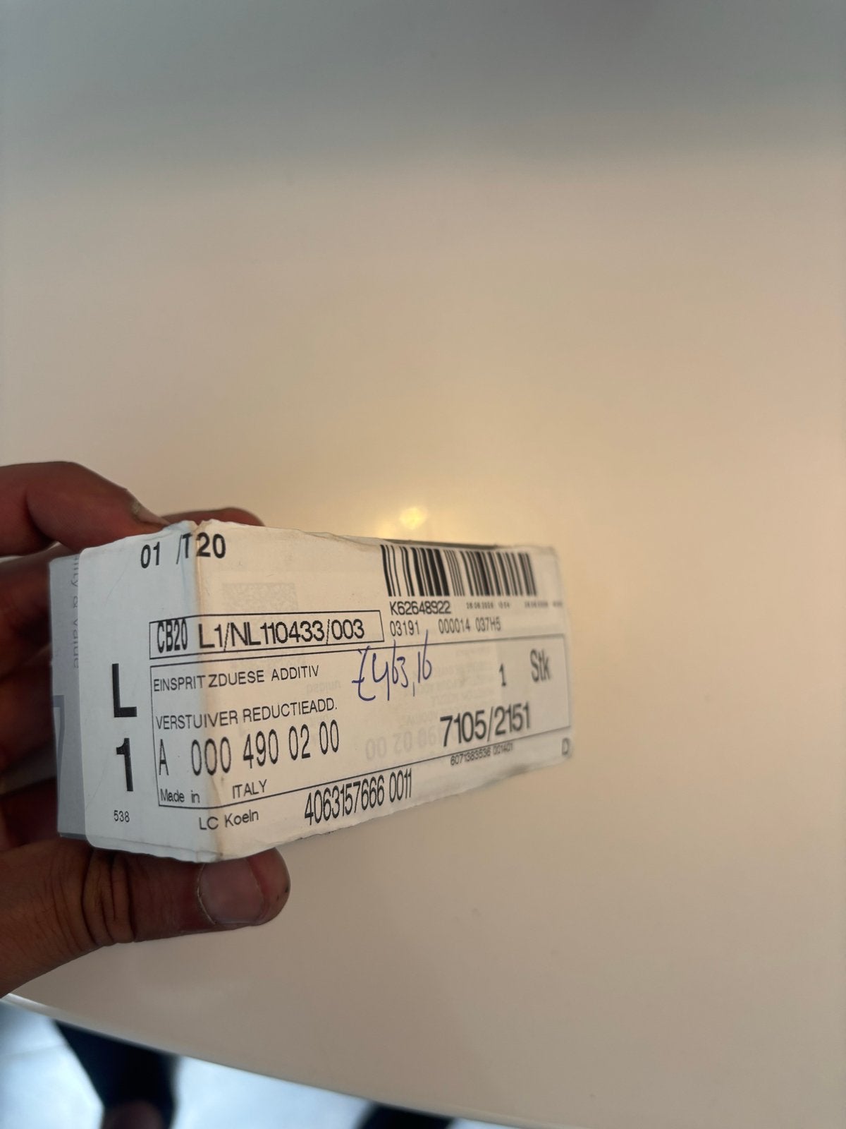 Originele Mercedes-Benz AdBlue Injector A0004900200, Auto-onderdelen, Motor en Toebehoren, Ophalen, Nieuw, Mercedes-Benz