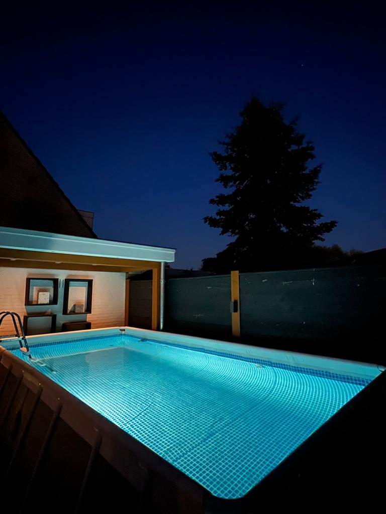 INTEX zwembad 488x244x107 compleet set ZGAN 1-jaar, Ophalen, 200 tot 300 cm, 80 tot 120 cm, Zo goed als nieuw