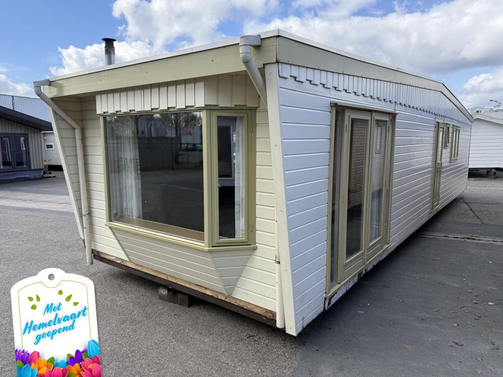 Saricar Chalet 12.60 x 3.80 m 2 Slp Winterhard, Caravans en Kamperen, Stacaravans, Niet ingevuld, Niet ingevuld, Niet ingevuld