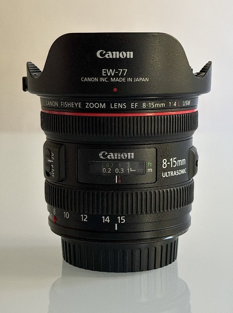 Canon EF 8-15mm f/4L Fisheye USM, Canon, Fisheye-lens, Ophalen of Verzenden, Zo goed als nieuw